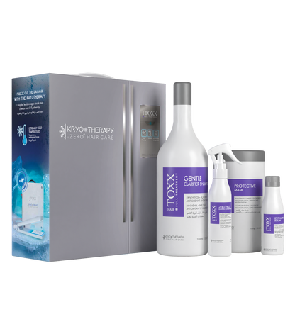 HAIR TOXX - Kit de 4 produits pour cryothérapie Kryothérapie (2300 ml)